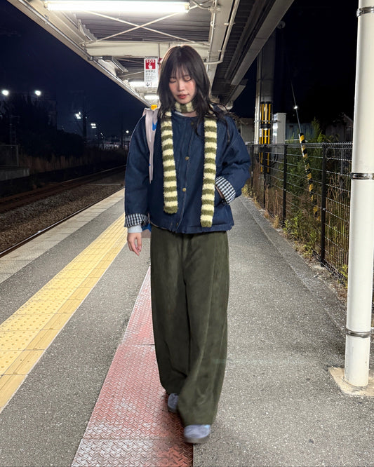 カーキワイドパンツ DPC01017