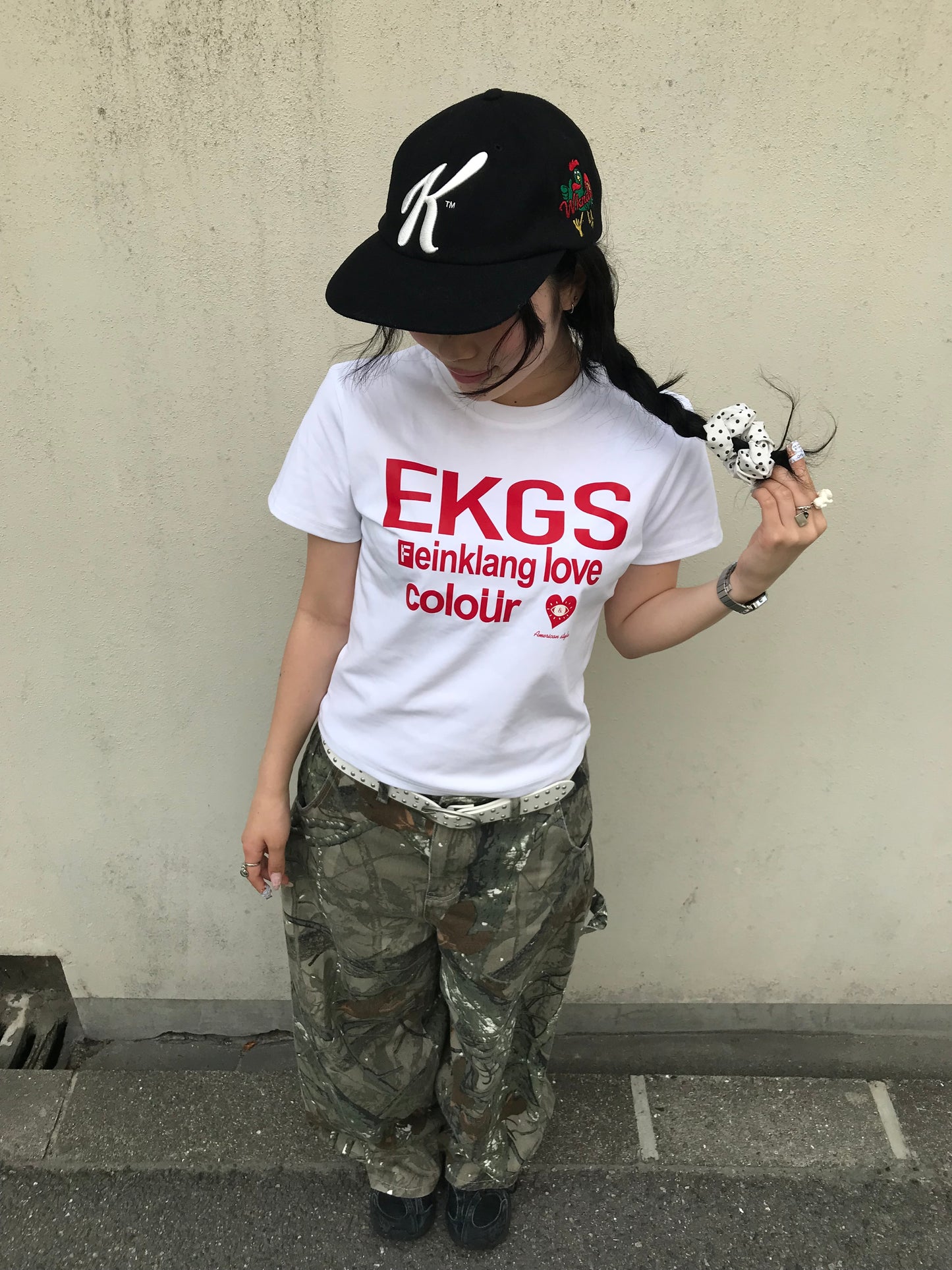 レッドロゴフィットTシャツ DPB89273