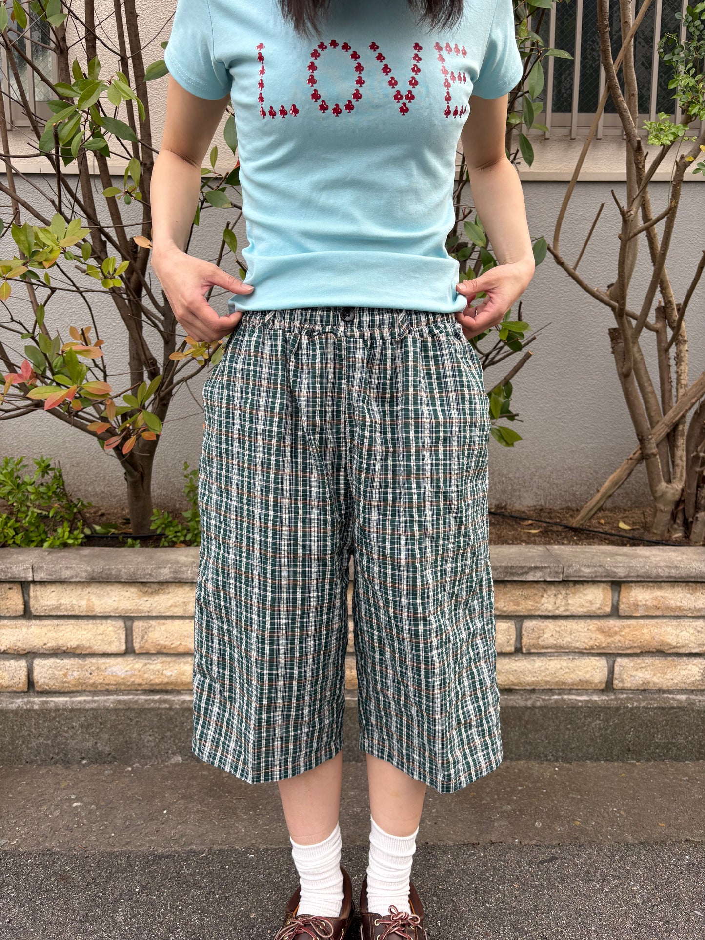 チェックハーフパンツ DPB99088
