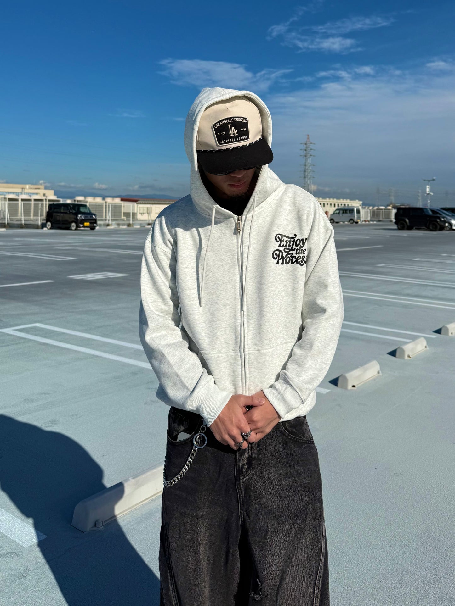 ユニセックスロゴジップパーカー DPB73565