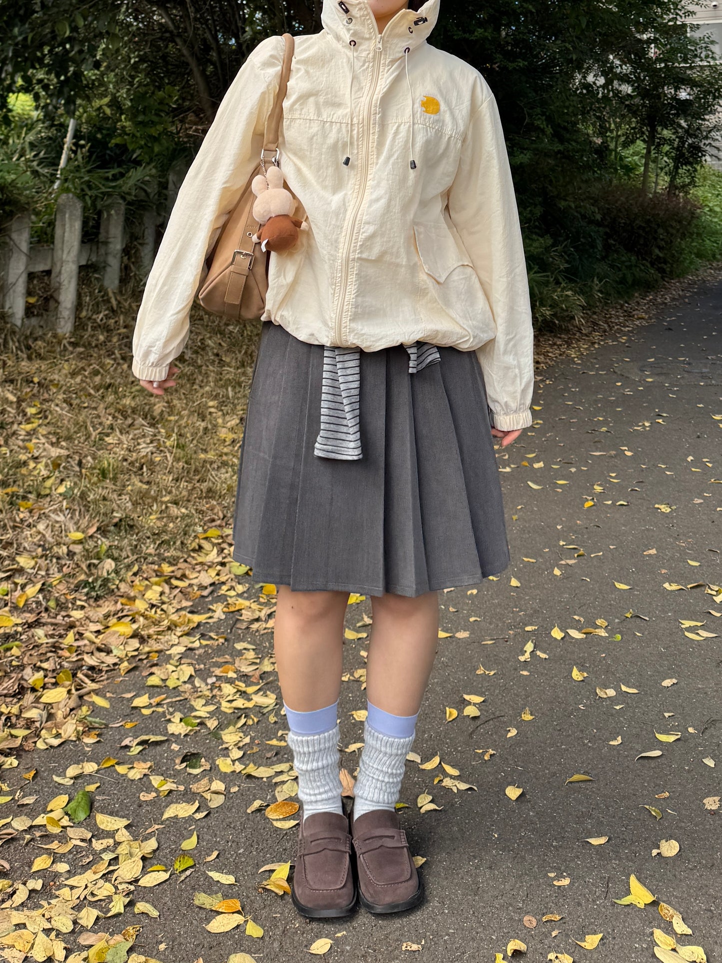 フードドロストワンポイントナイロンジャケット DPB78219