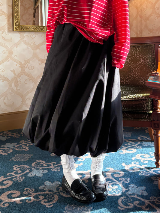 ブラックバルーンスカート DPA43660