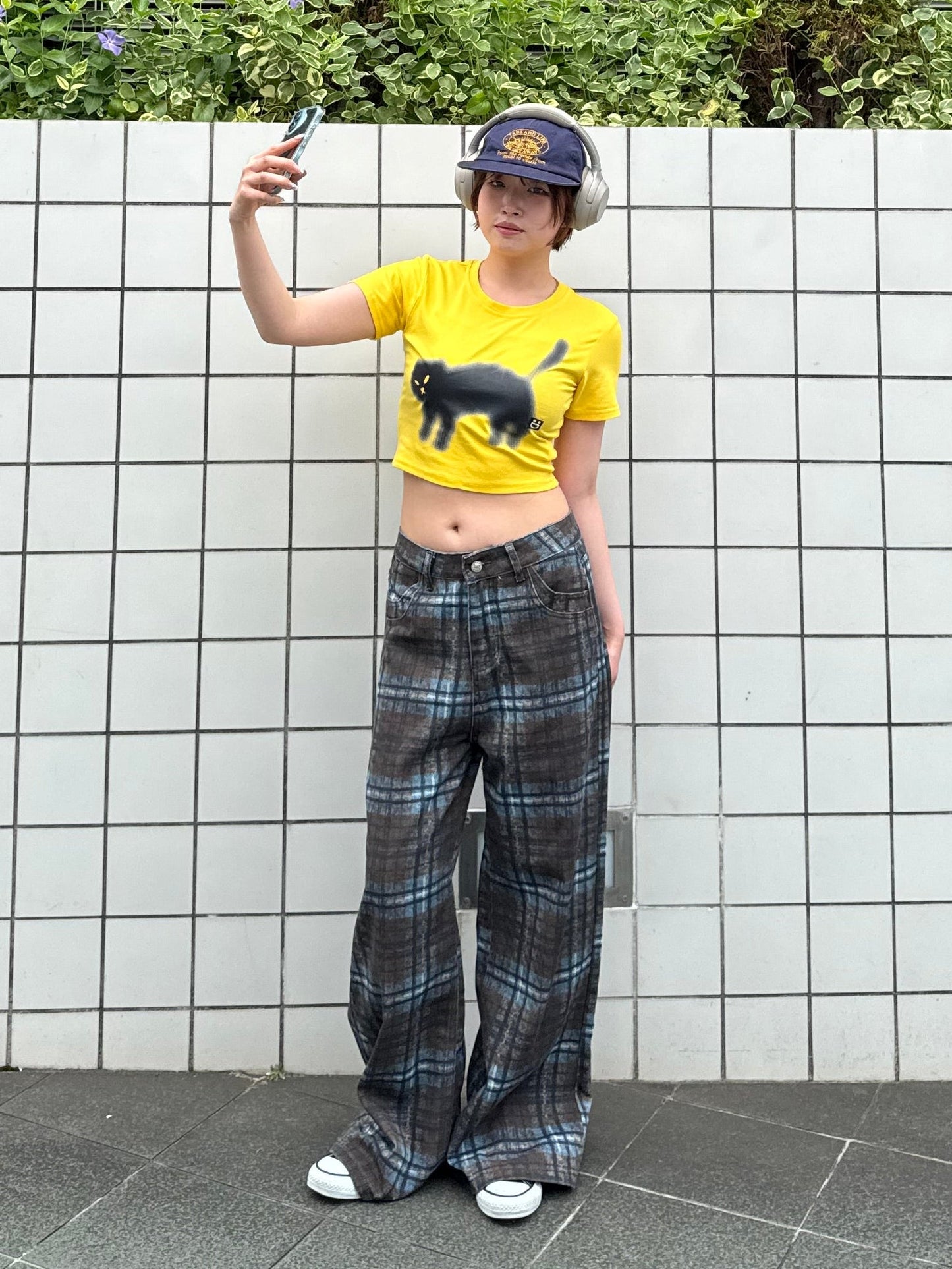 キャットプリントTシャツ DPB91117