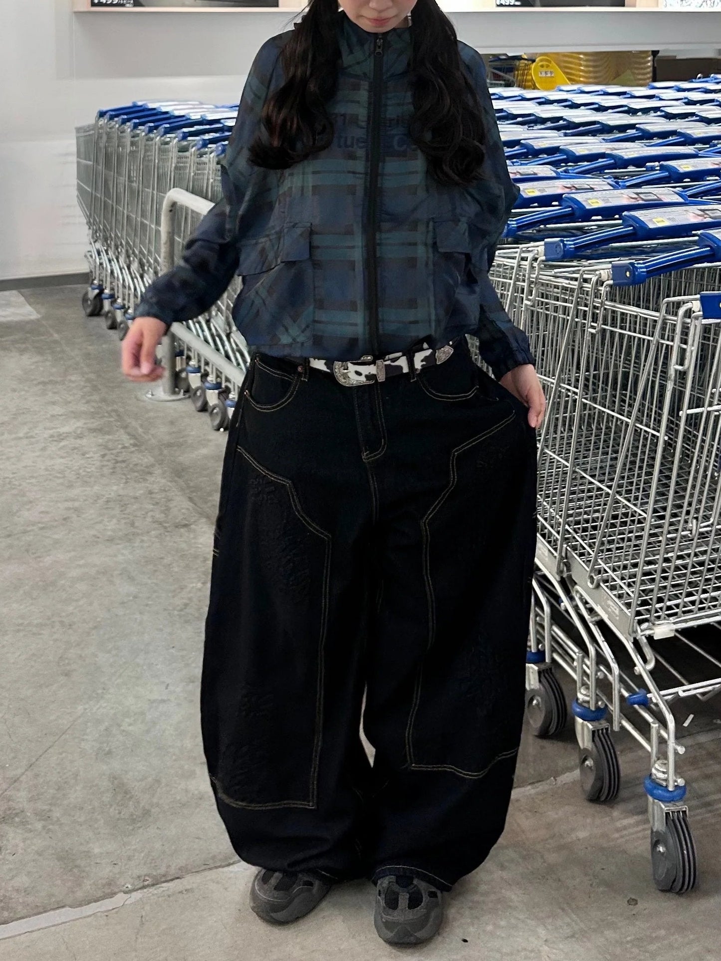 チェックナイロンジャケット DPB92009