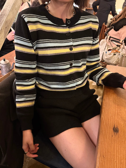 ボーダーカーディガン DPB93059