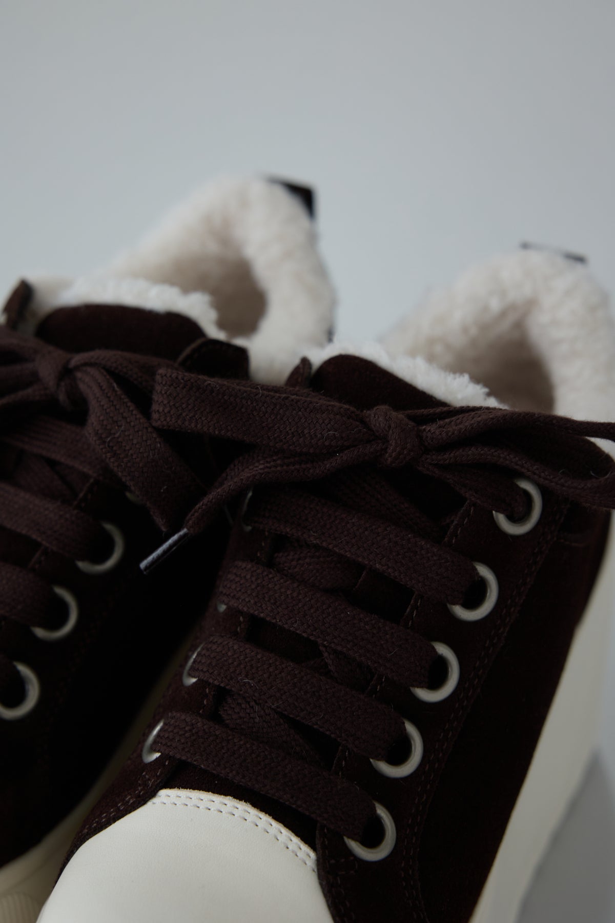 platform suede sneaker  BROWN　