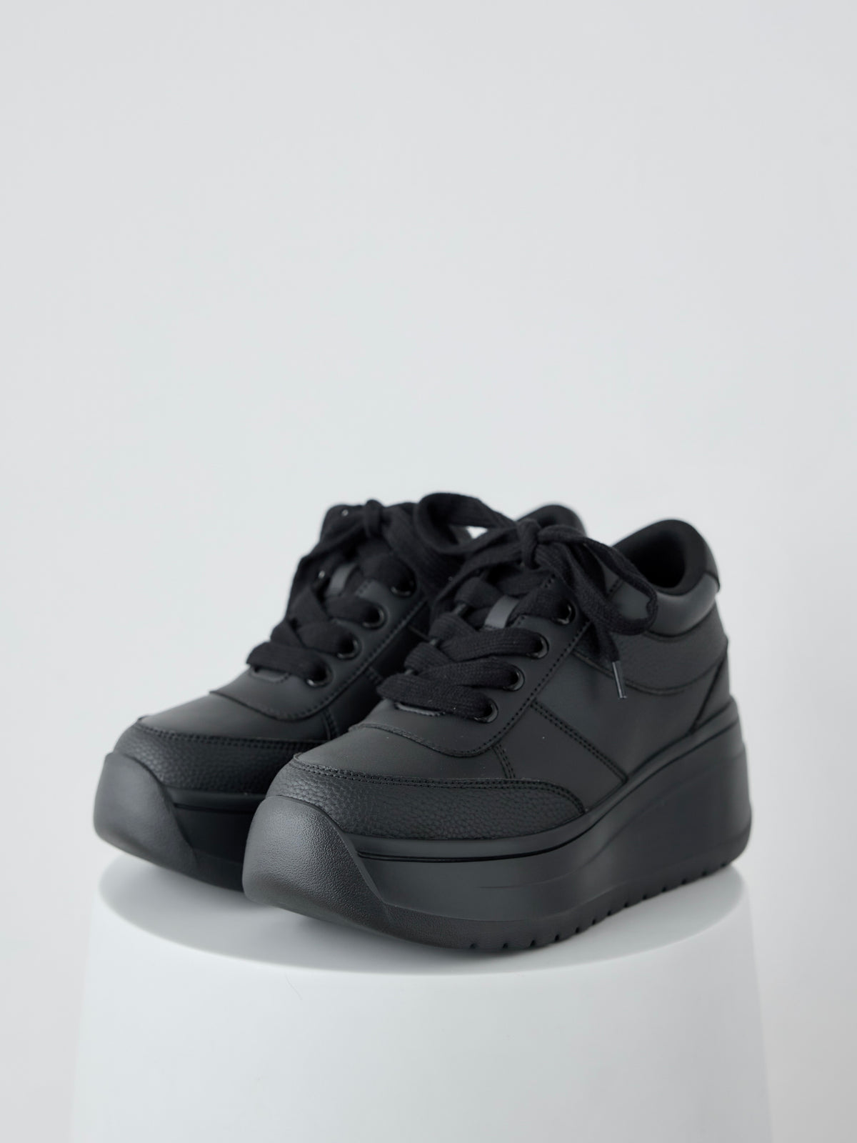 platform sneaker BLACK
