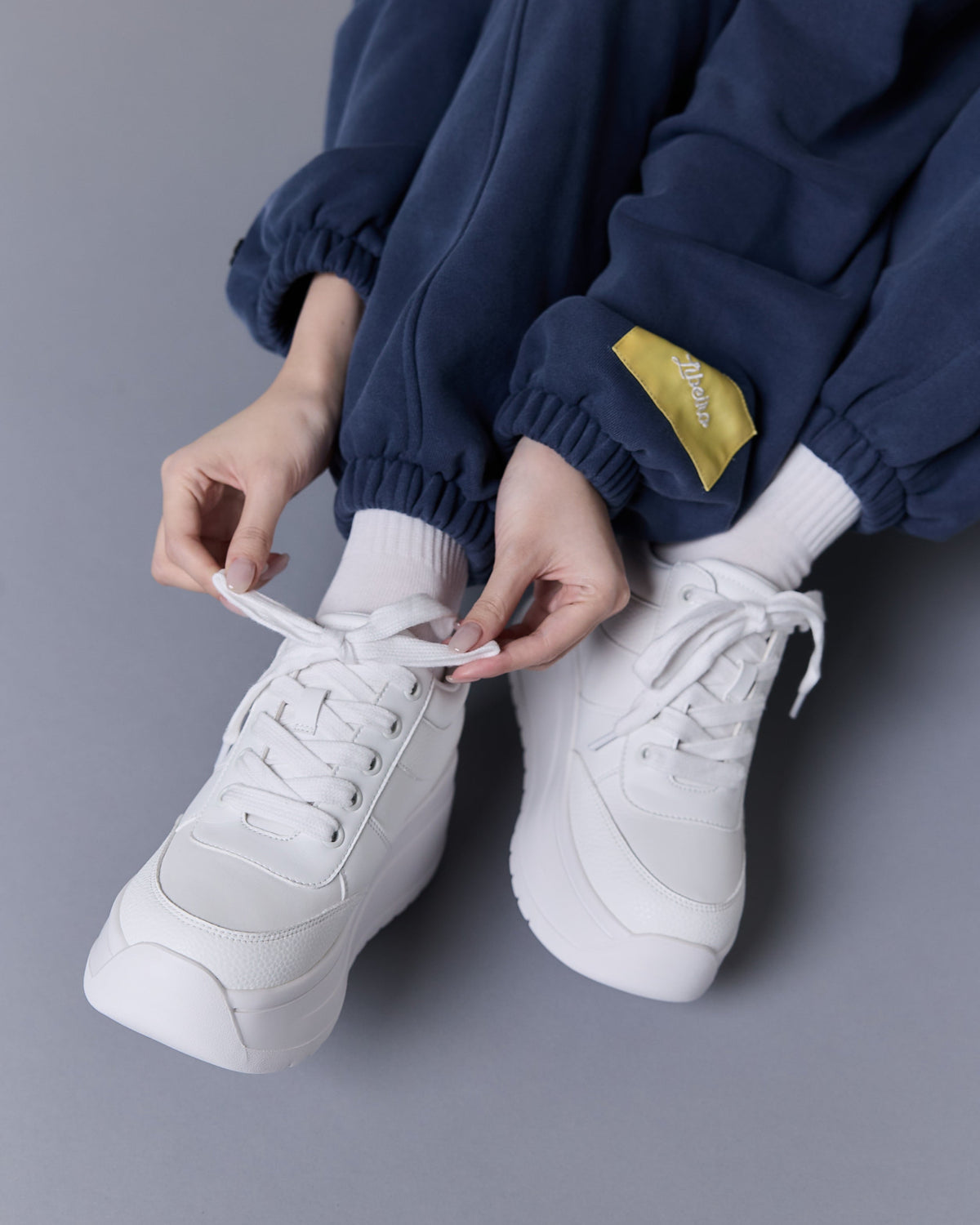 platform sneaker WHITE