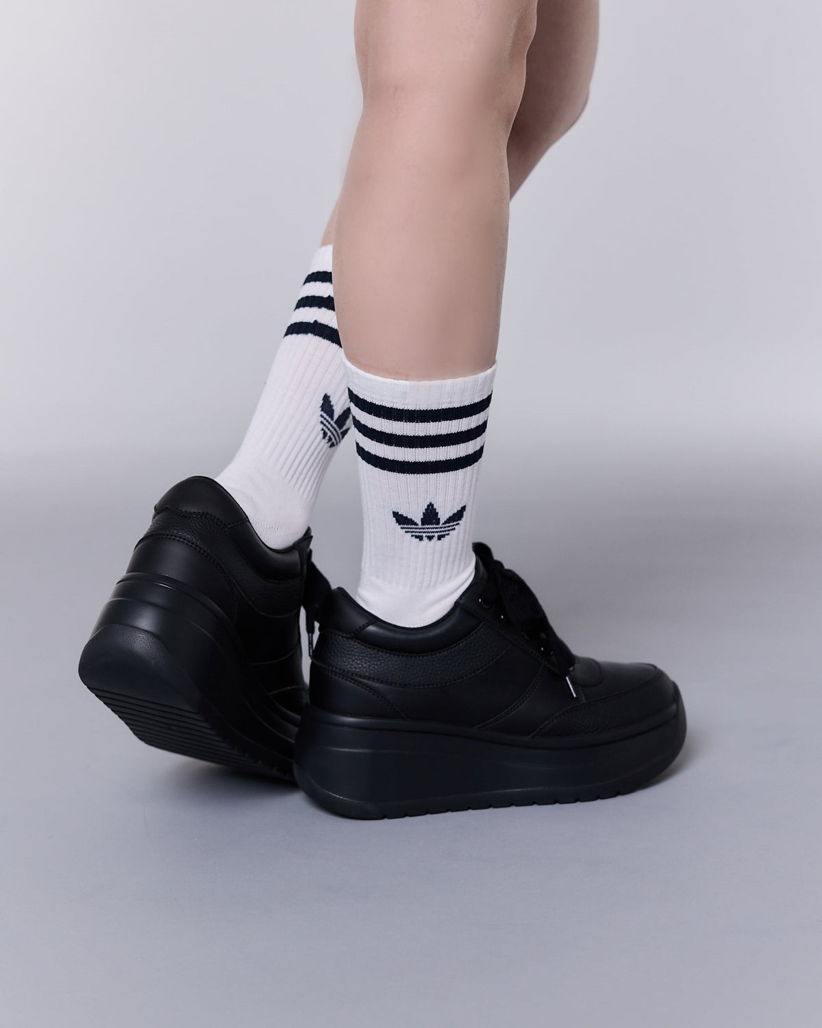 platform sneaker BLACK