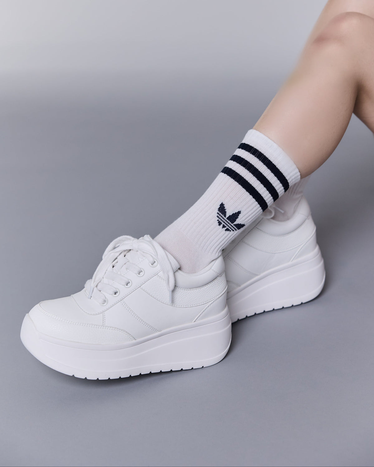 platform sneaker WHITE