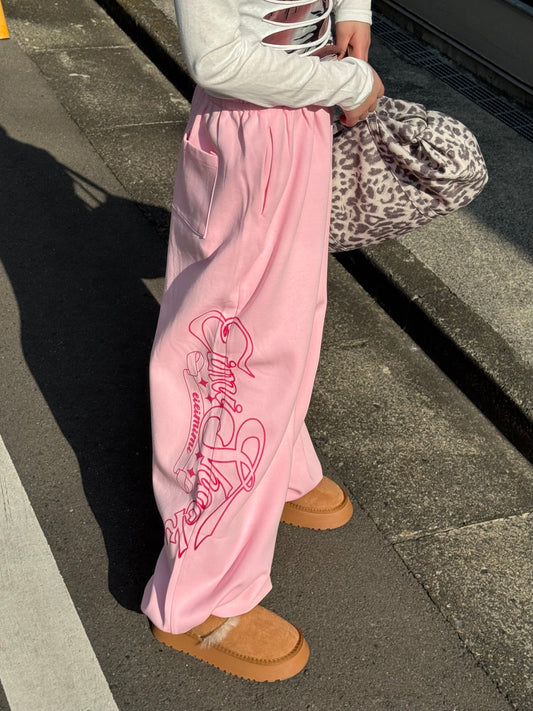サイドグラフィックワイドスウェットパンツ DPB86206