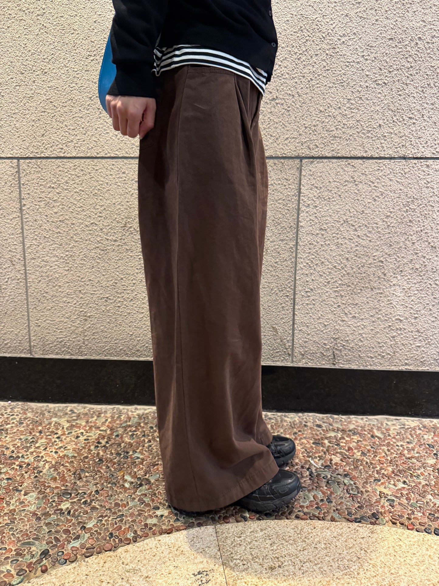 ブラウンワイドパンツ DPC07032