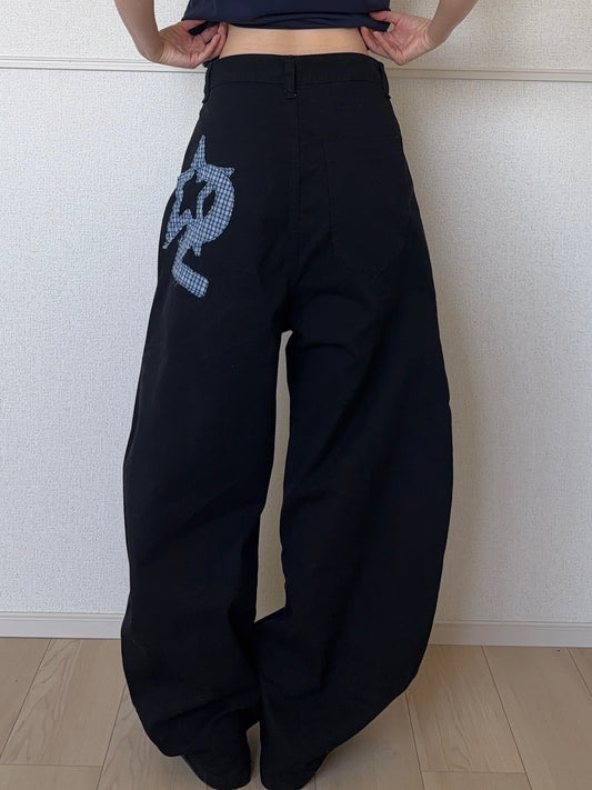 バックロゴブラックバルーンパンツ DPB88292
