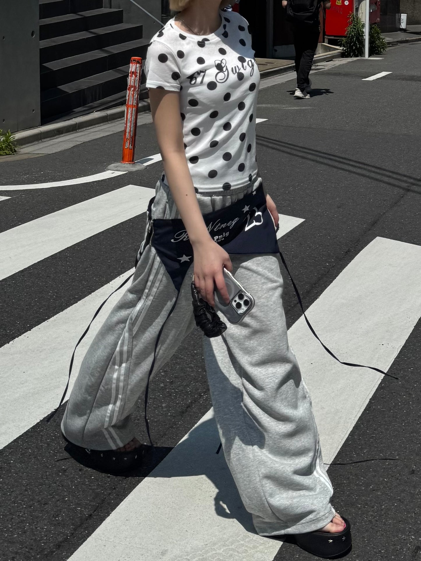 ウエストレイヤードスウェットパンツ DPB86273