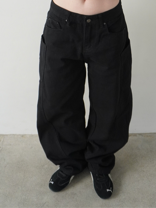 ワイドレッグデニムパンツ DPB85191