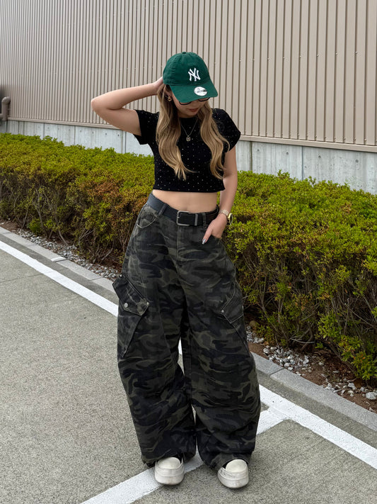 カモフラワイドパンツ DPB73493