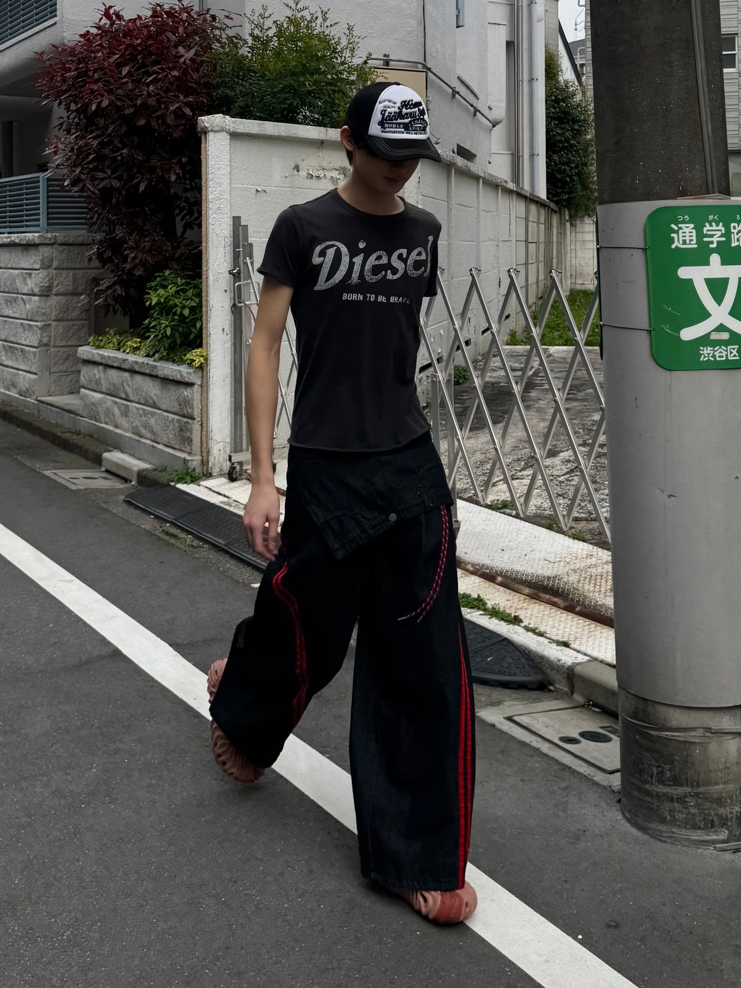 ウエストレイヤードデニムパンツ DPC05035