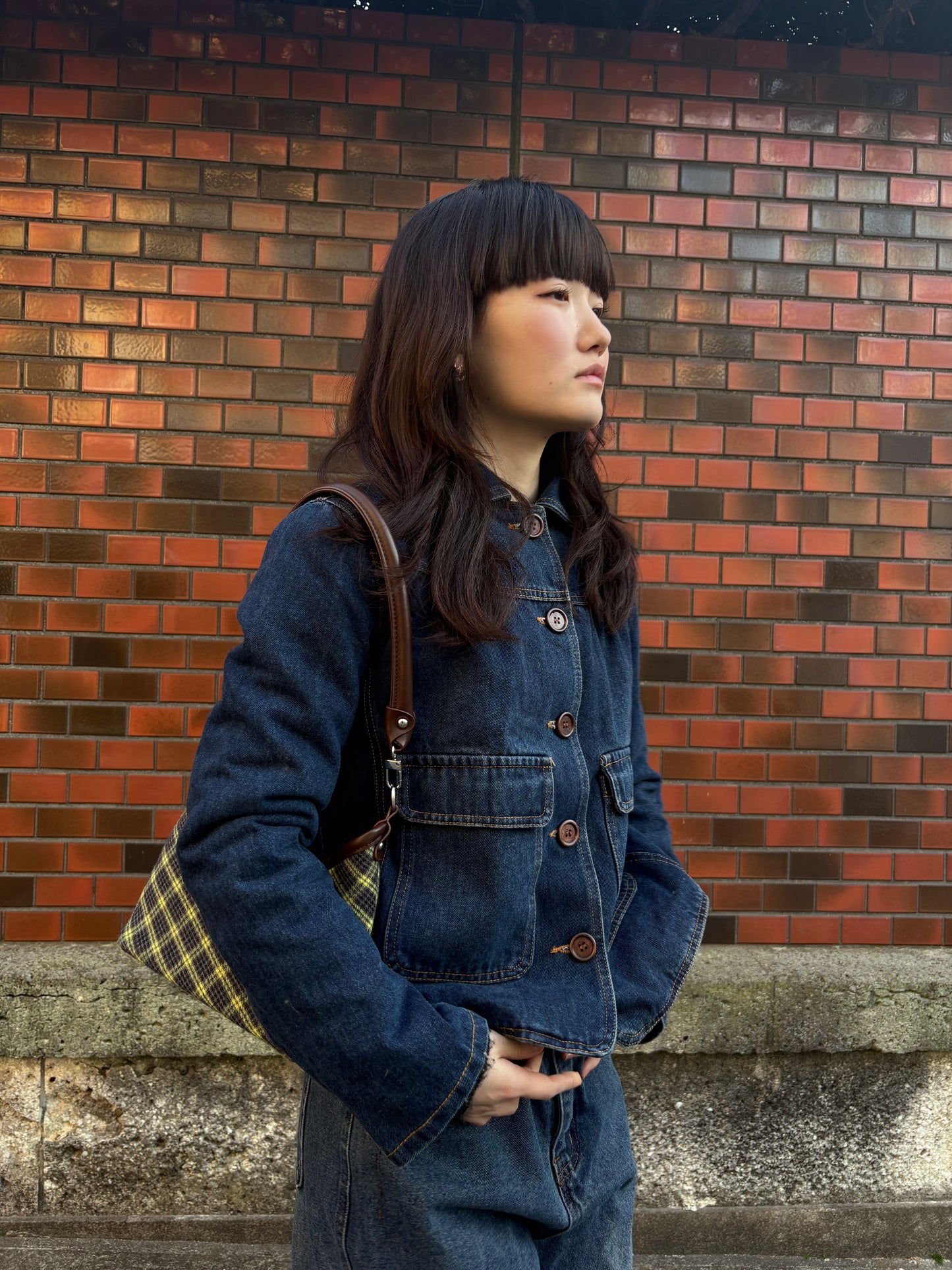 ラウンドカラーデニムジャケット DPA43773