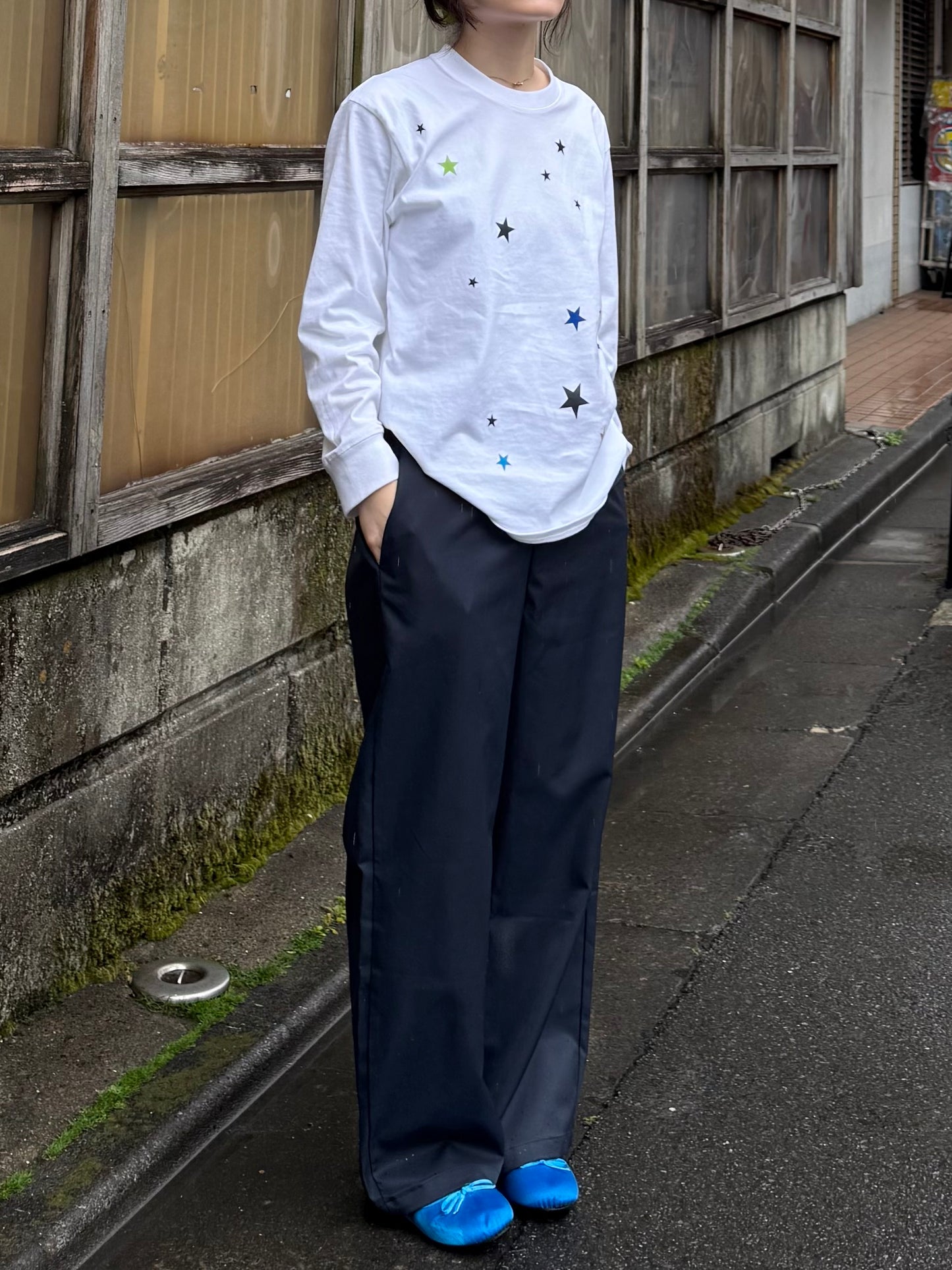 スタープリントロングTシャツ DPA43781