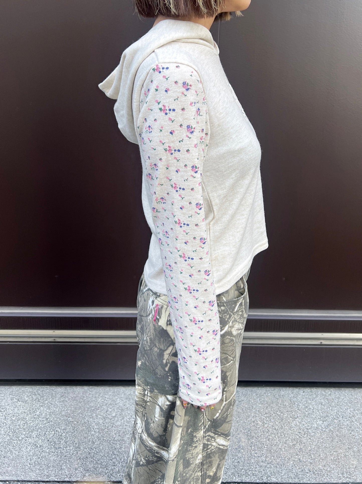 フラワープリントデザインスウェット DPB79242