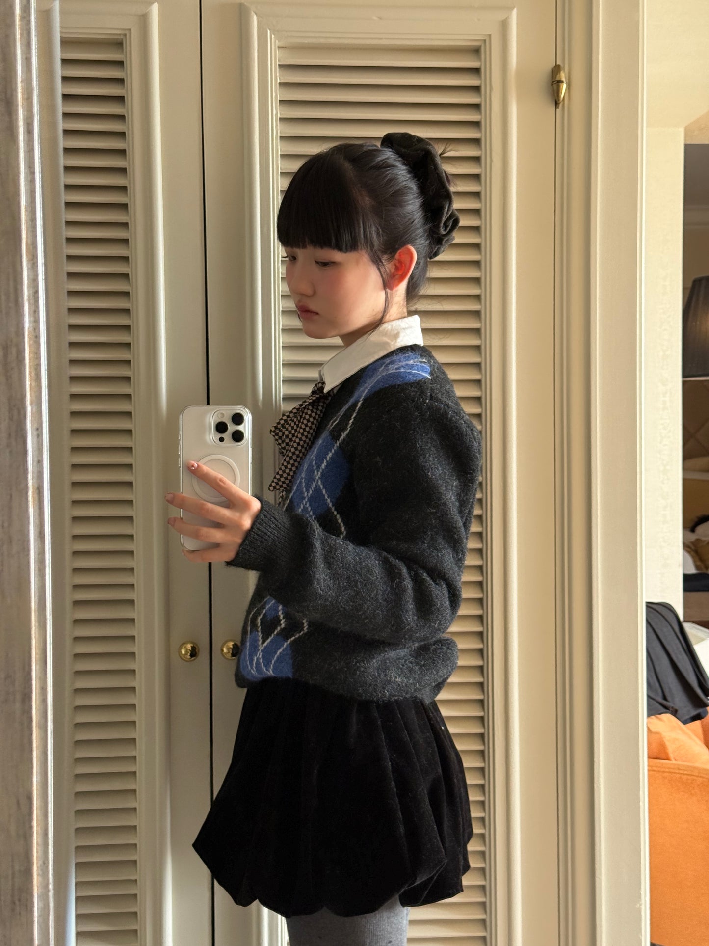 アーガイルハートニット DPA43721