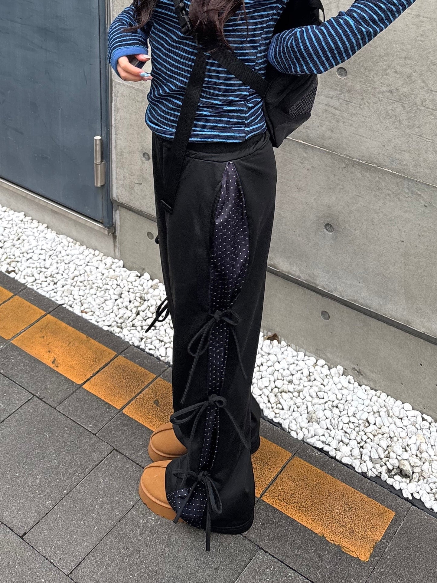 ラインドットリボンスウェットパンツ DPB89140