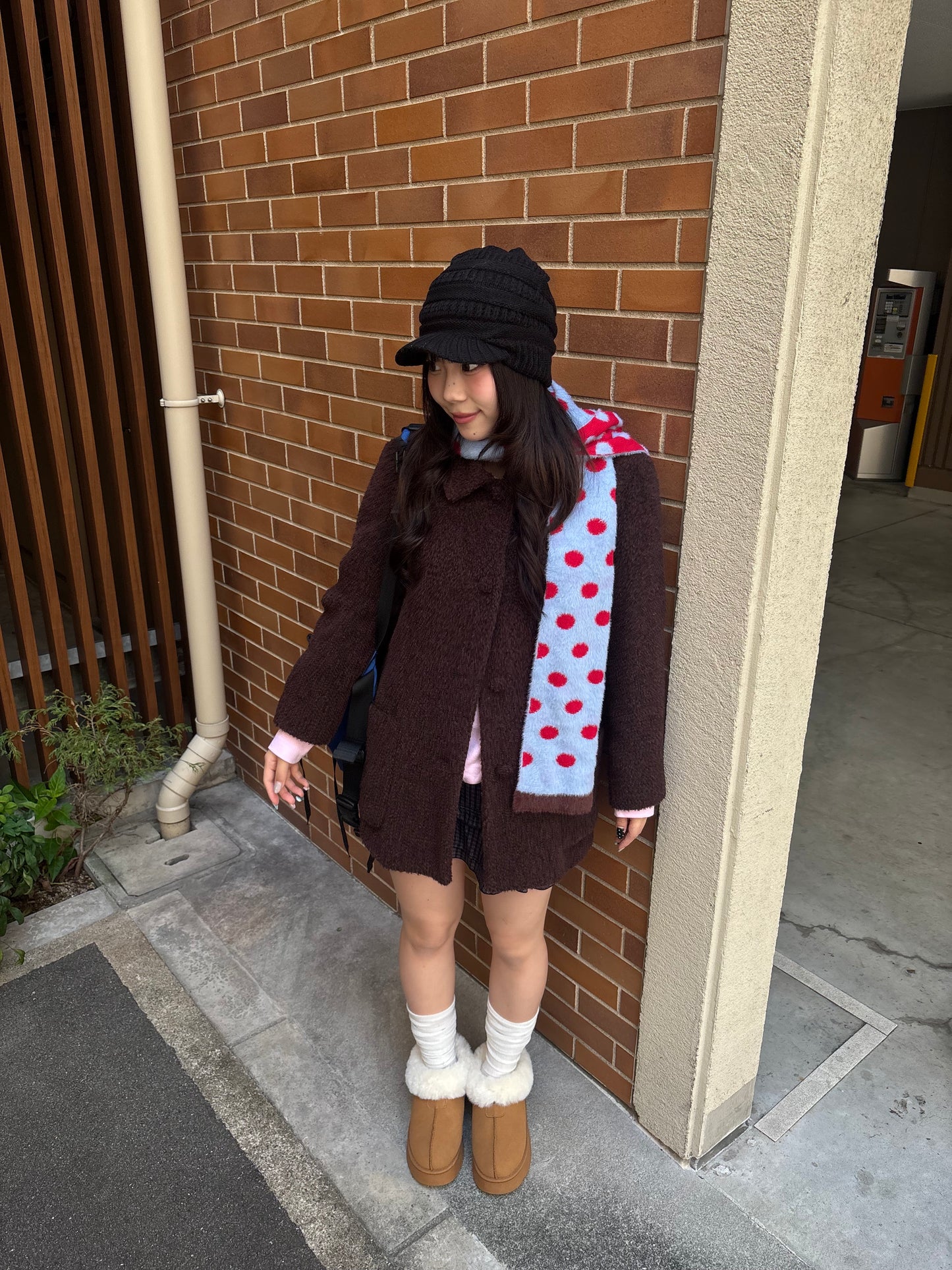 ファー付きショートムートンブーツ DPB89137