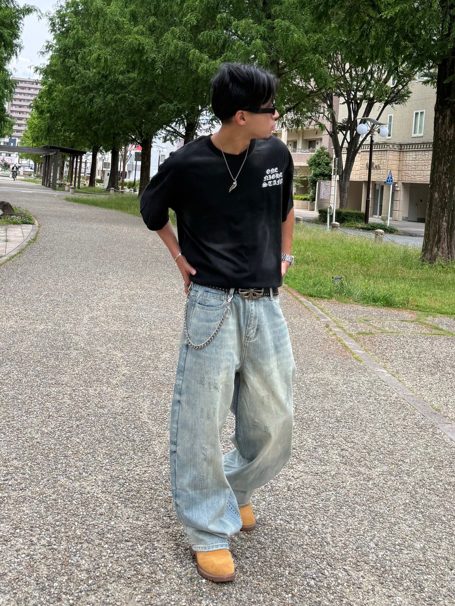 【即納】ウォッシュバルーンデニムパンツ DPB90219S