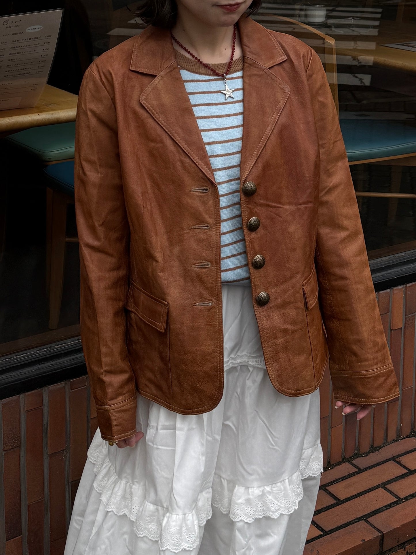 ボーダーニットトップス DPC03034