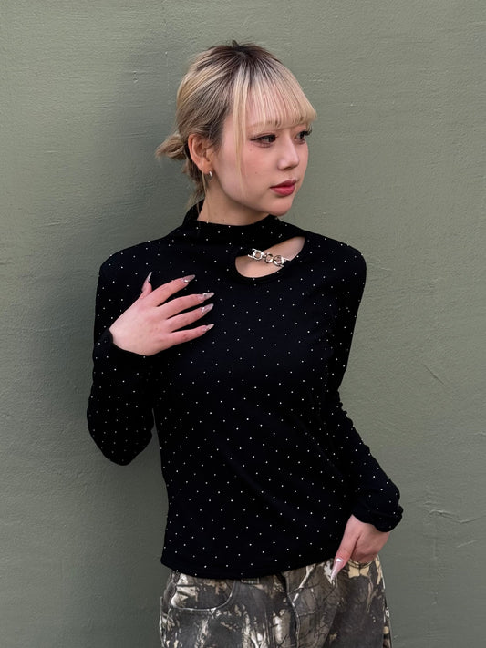 ラメカットアウトトップス DPB86192