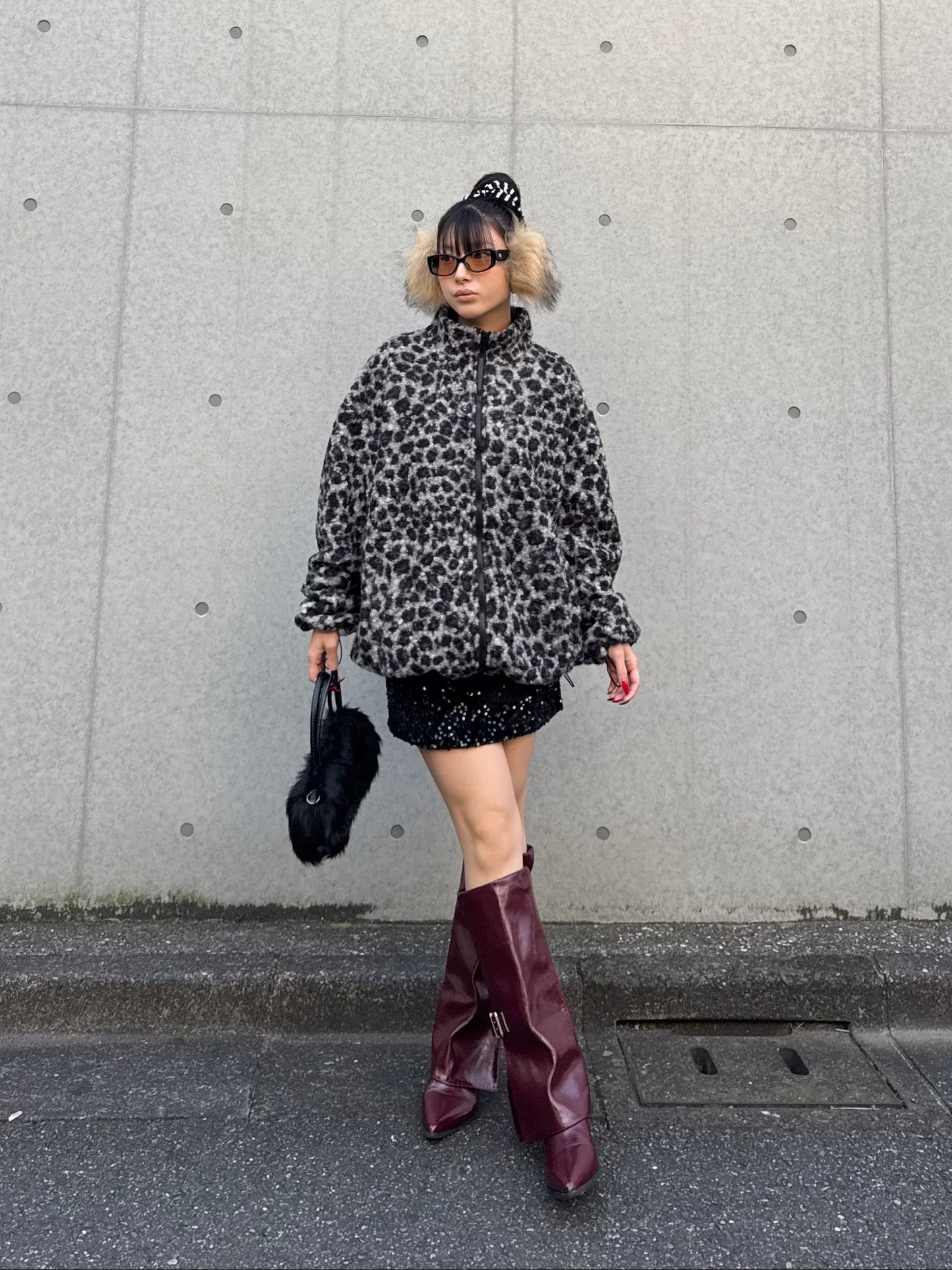 ボルドーバックルブーツ DPB86165