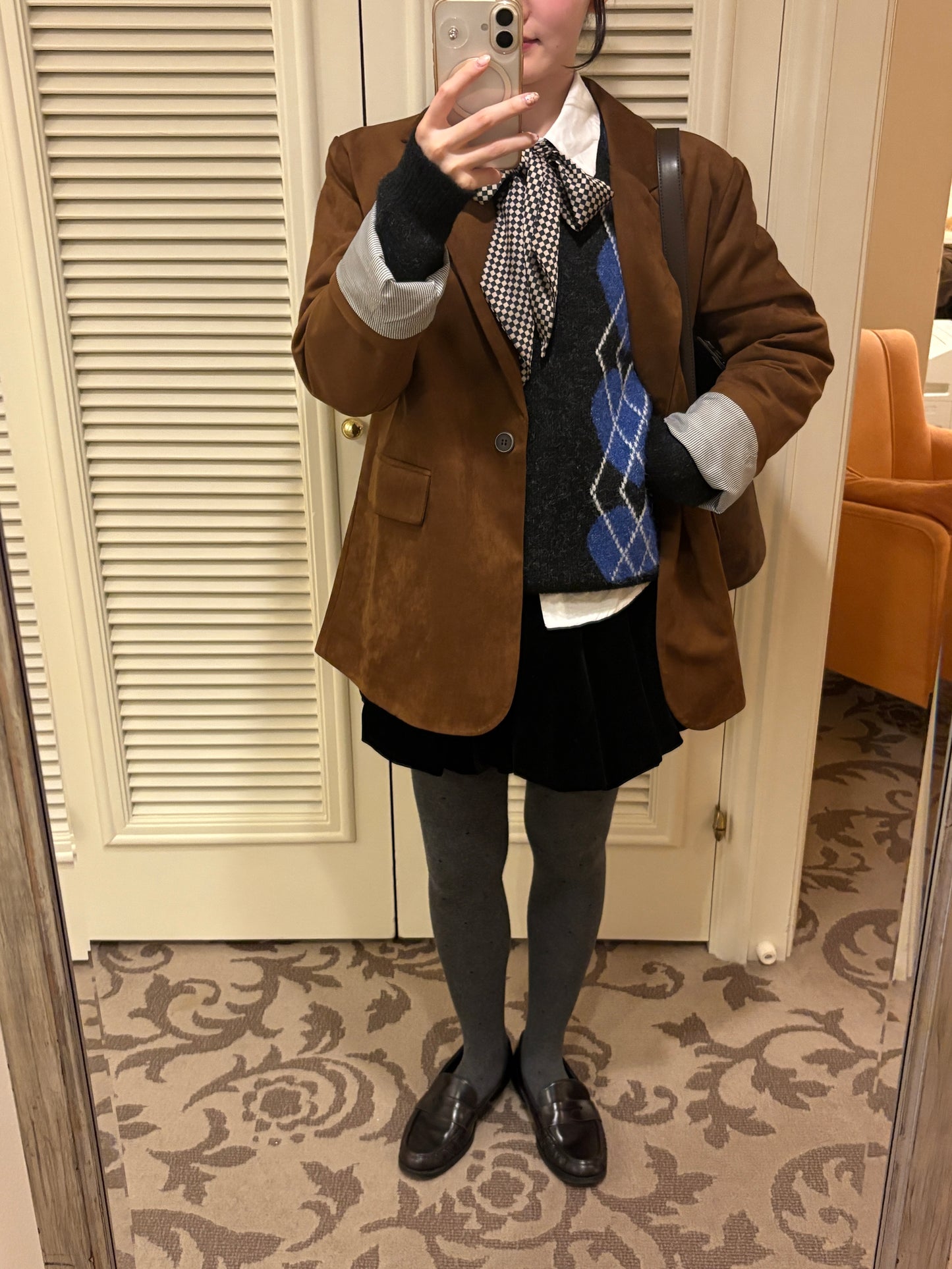 アーガイルハートニット DPA43721