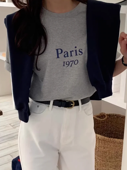 parisプリントTシャツ DPB71716