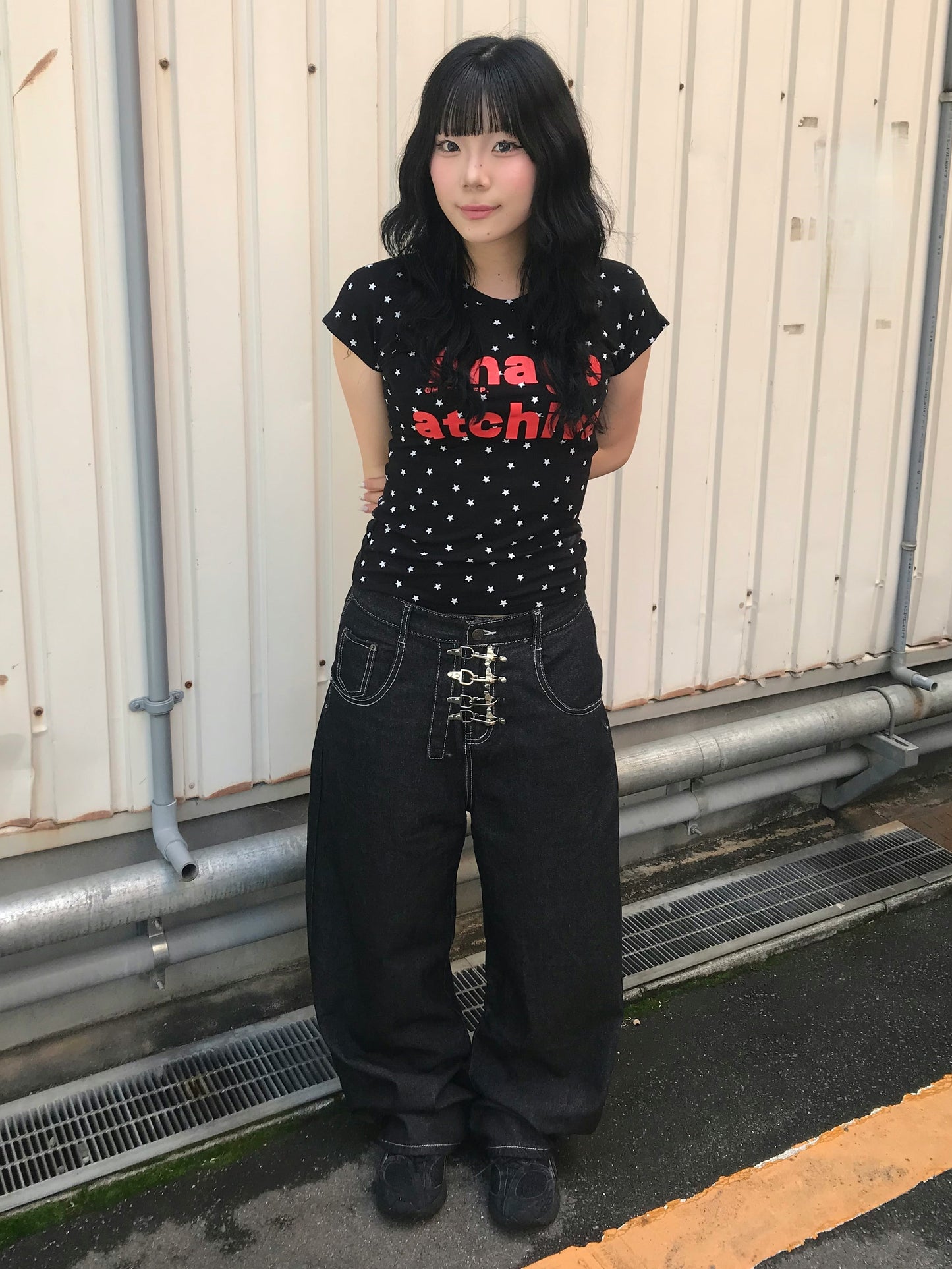 フロントデザインバギーパンツ DPB89251
