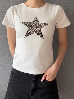 レオパードスターTシャツ DPB88035