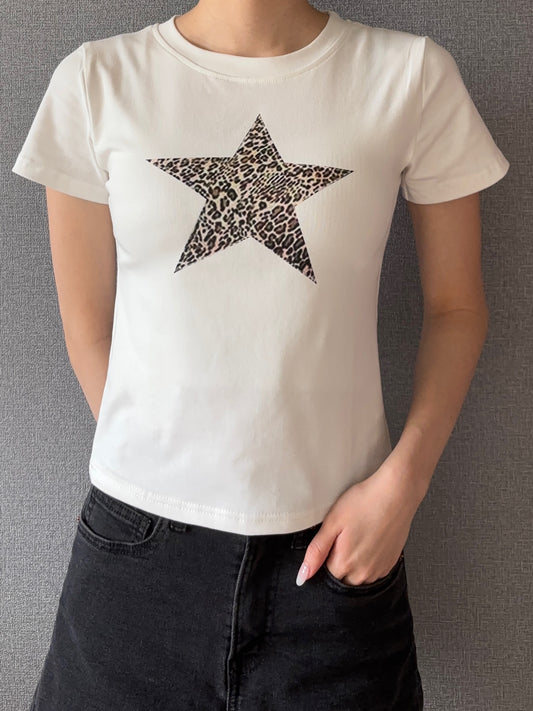 レオパードスターTシャツ DPB88035
