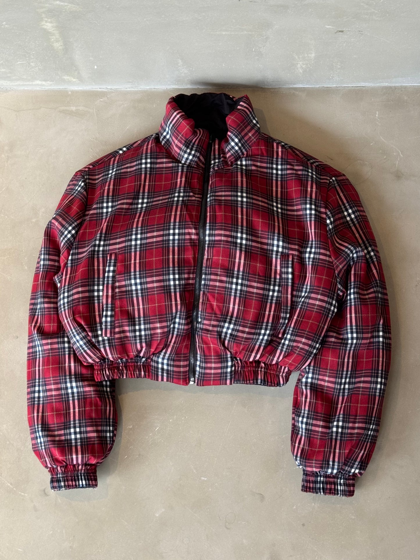 リバーシブルチェックダウンジャケット DPB91054