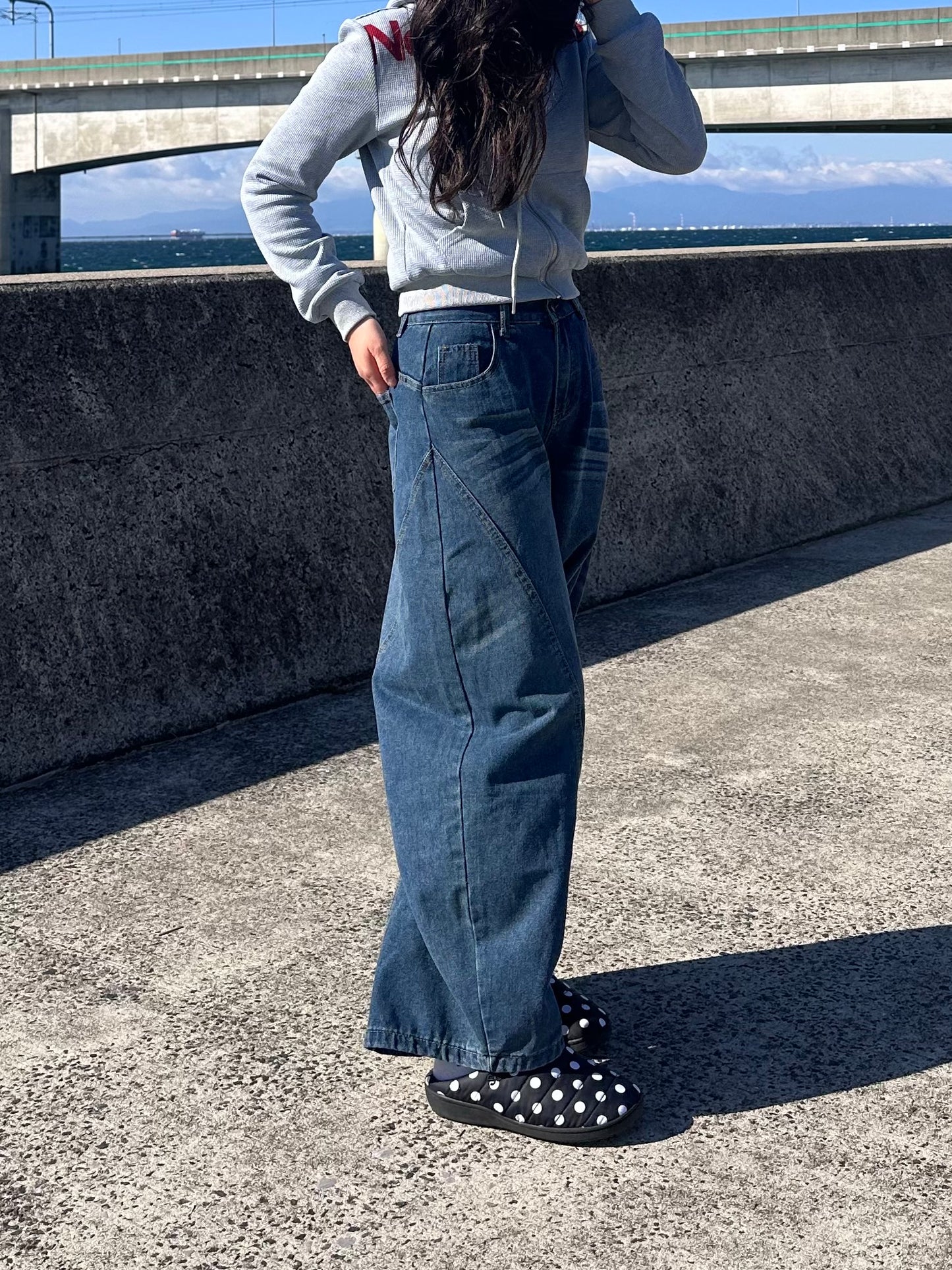 Aラインデニムパンツ DPB95067