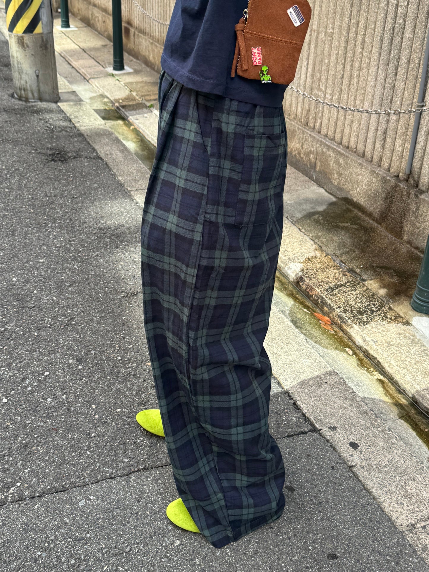 カーブラインチェックパンツ DPB85295