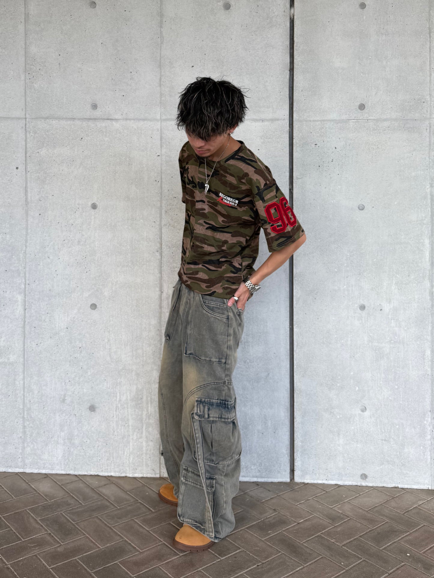 Kenshin_カモフラナンバーTシャツ DPB73344