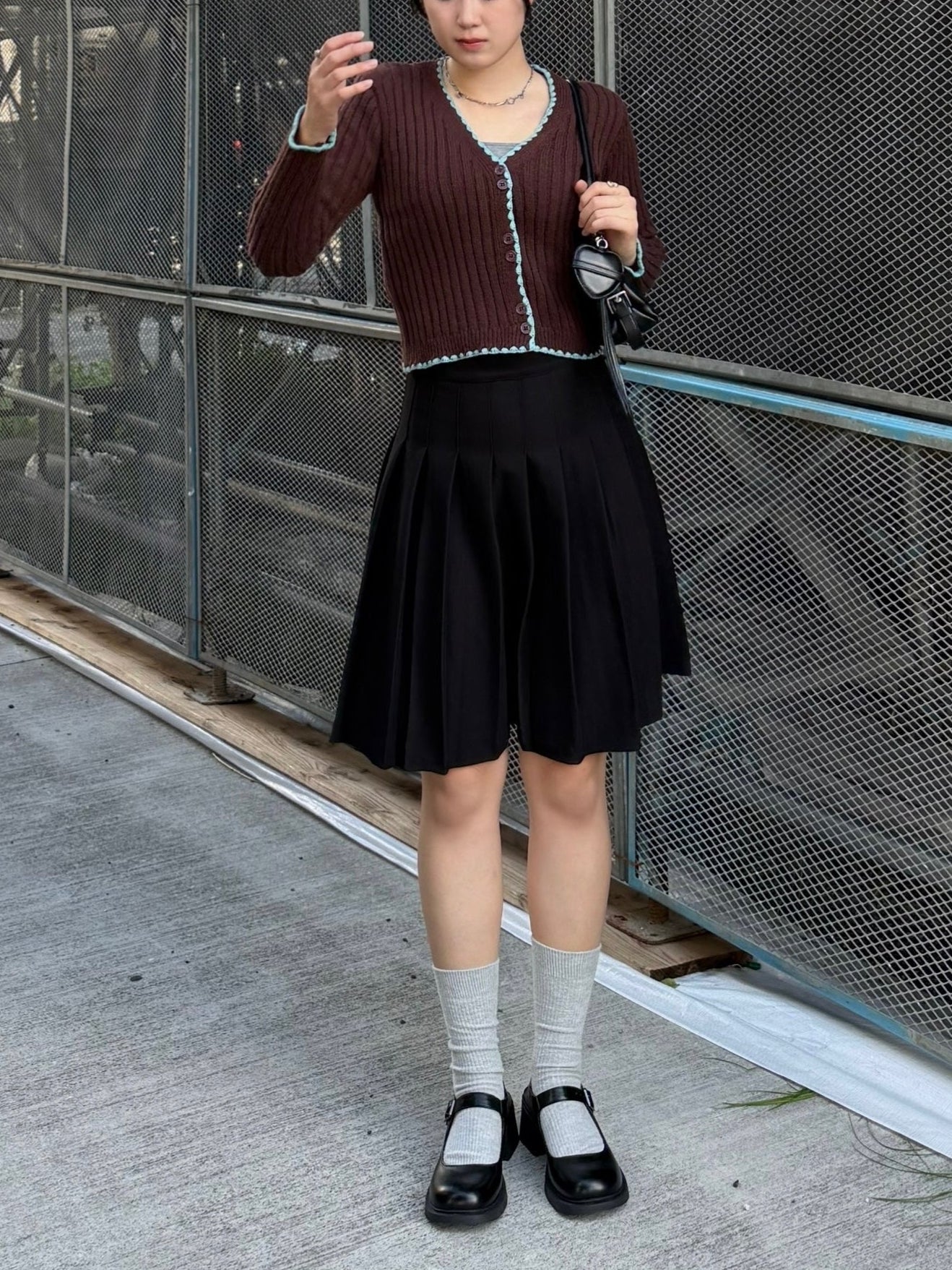 バイカラーニットトップス DPB93014