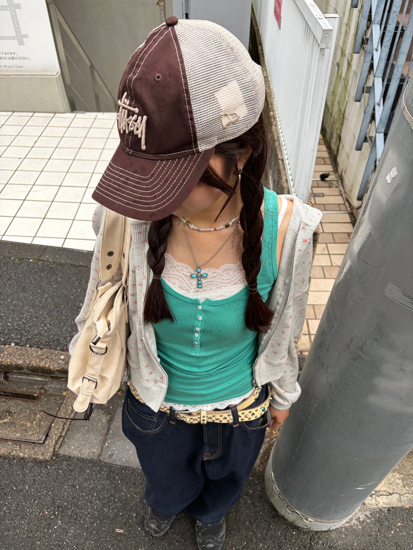 ミニフラワーワッフルジップアップ DPB92139