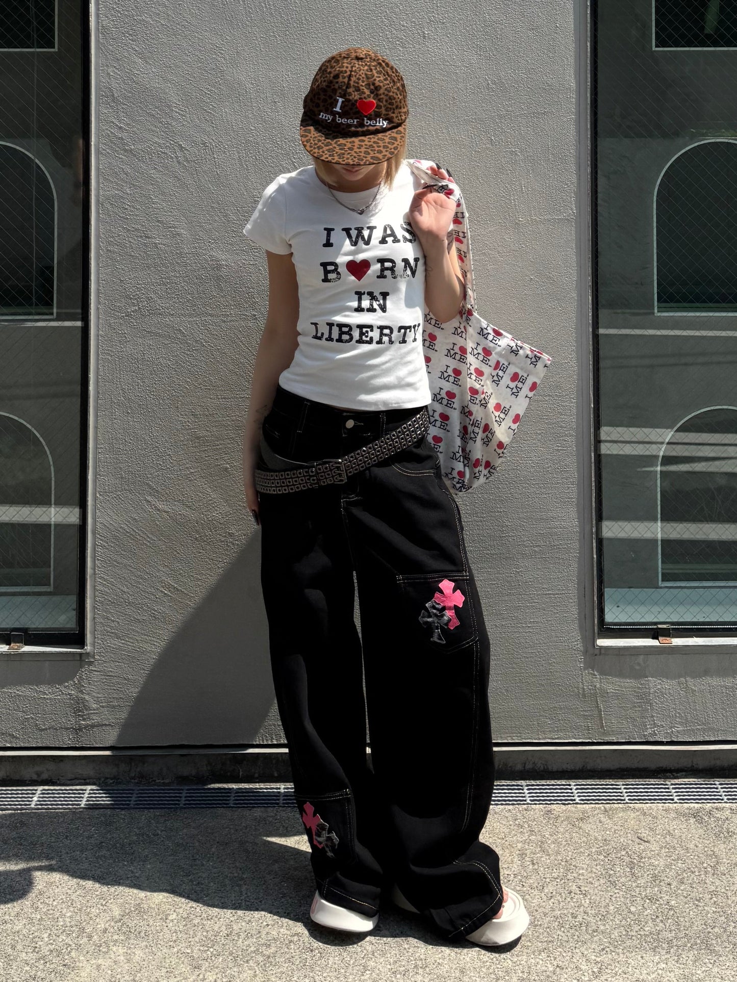 ハートロゴクロップドTシャツ DPB86261