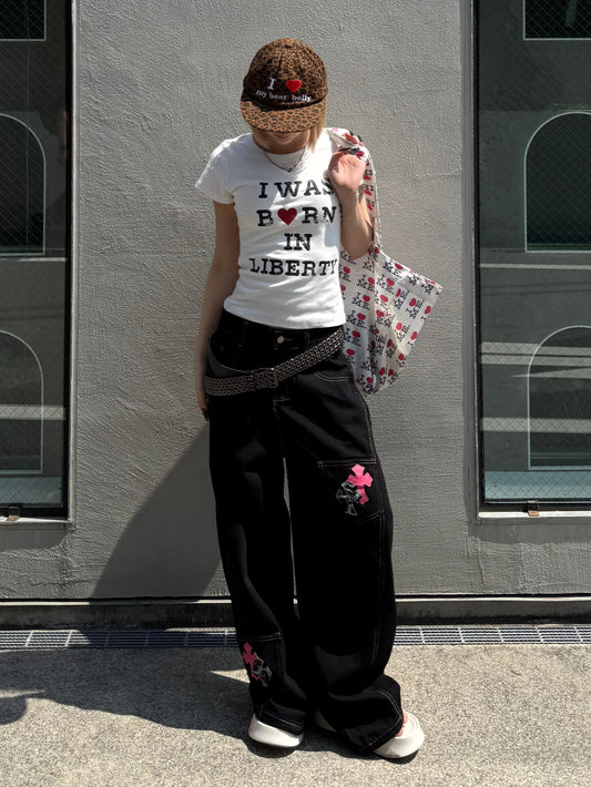 ハートロゴクロップドTシャツ DPB86261
