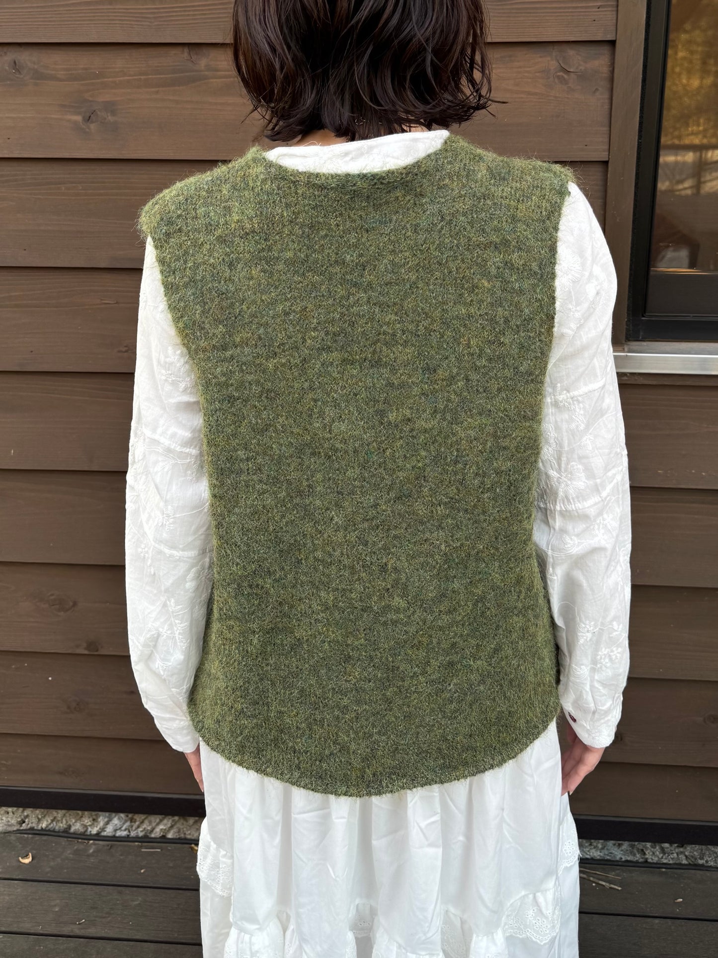 メランジボタンニットベスト DPC03033