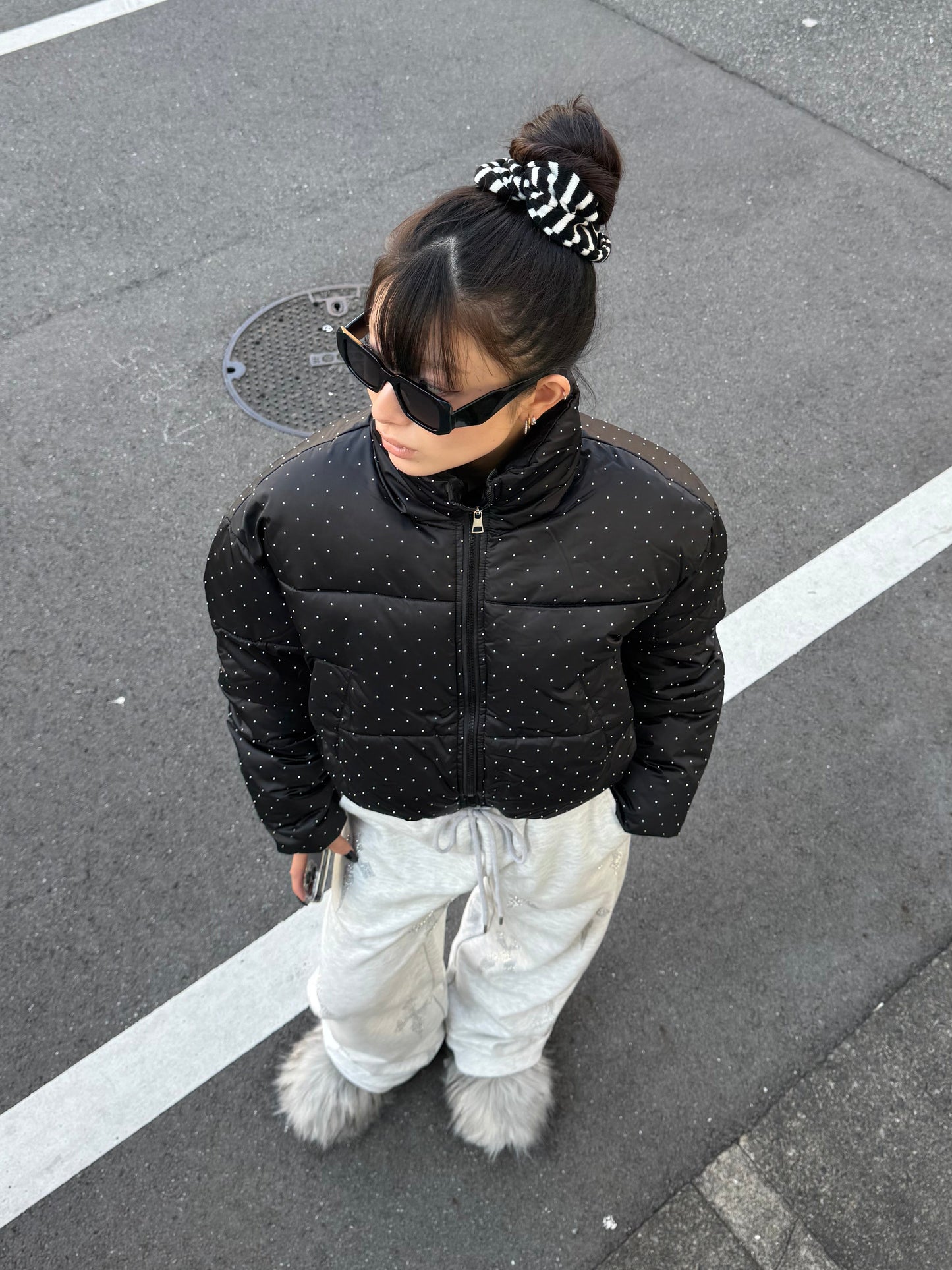 クロスラメスウェットパンツ DPB86167