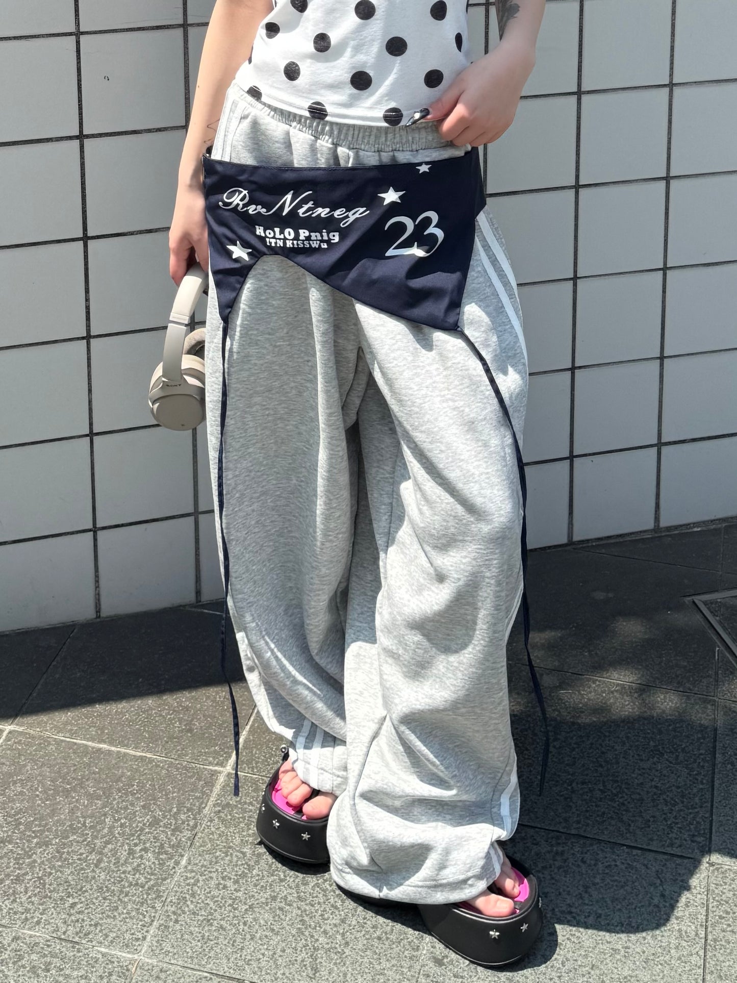 ウエストレイヤードスウェットパンツ DPB86273