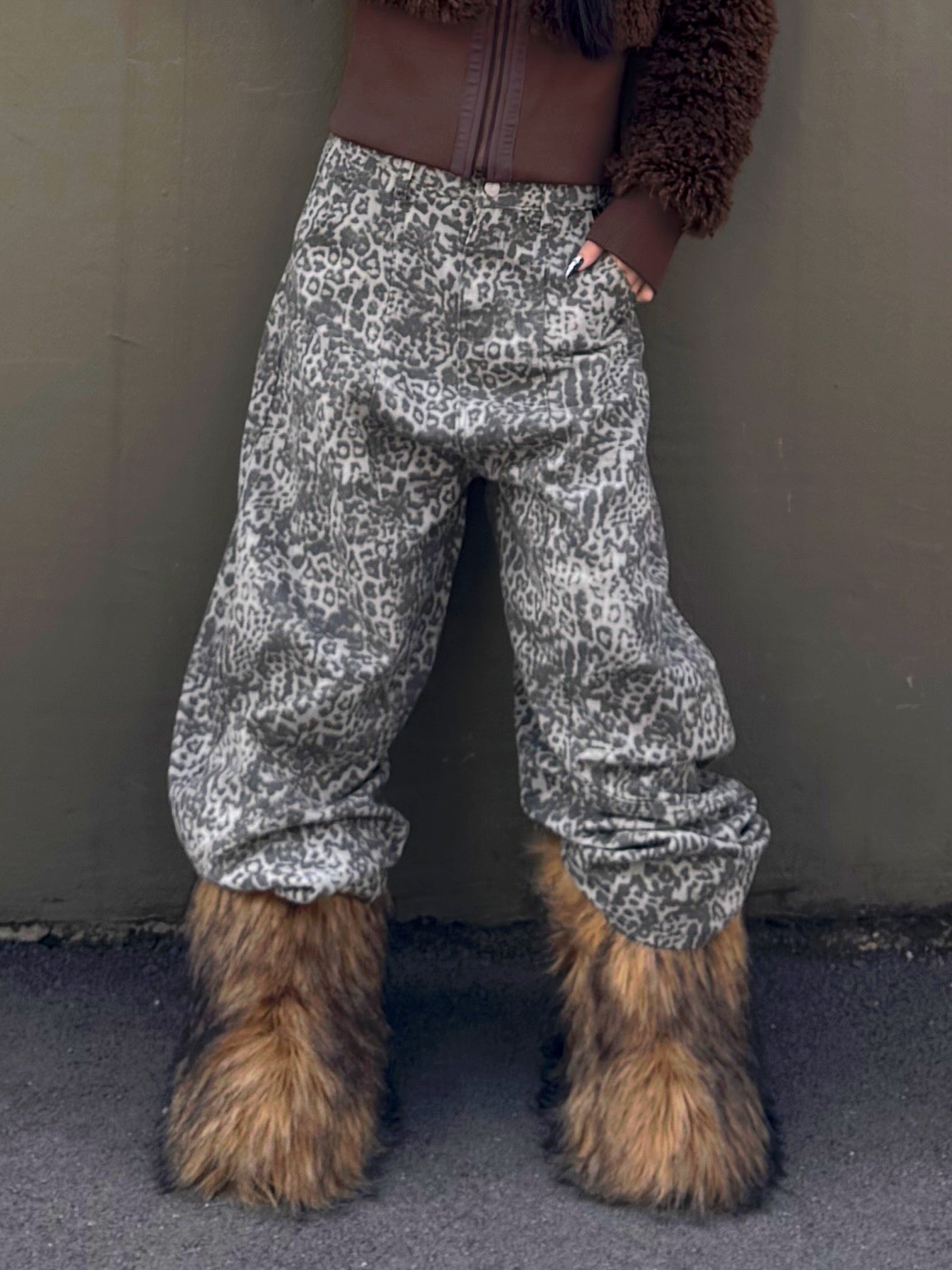 レオパードボリュームパンツ DPB86150