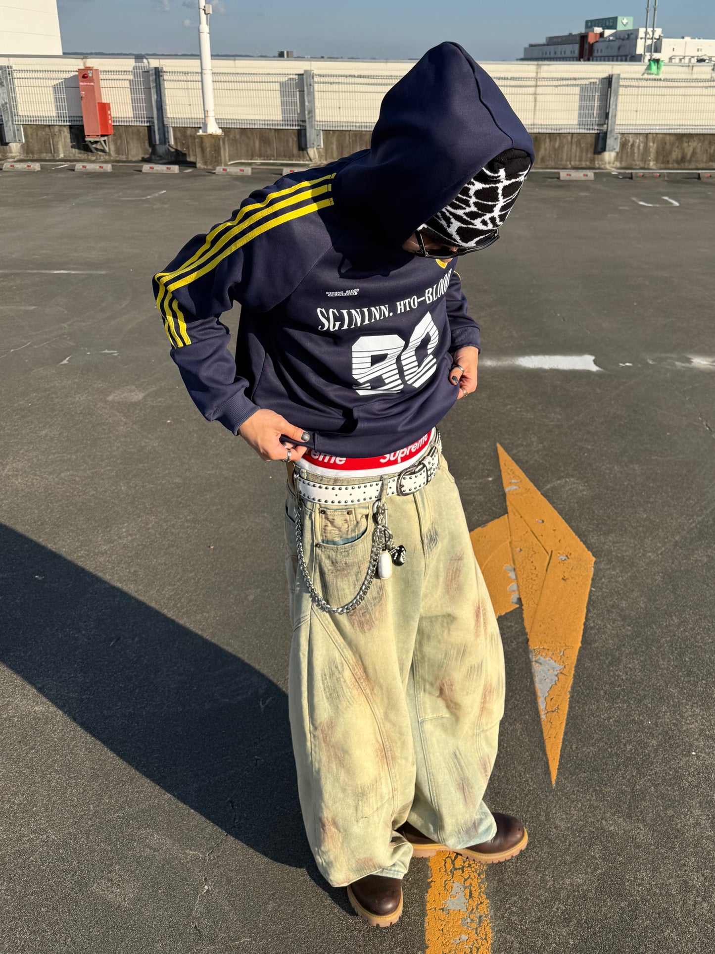 ラインロゴパーカー DPB90090