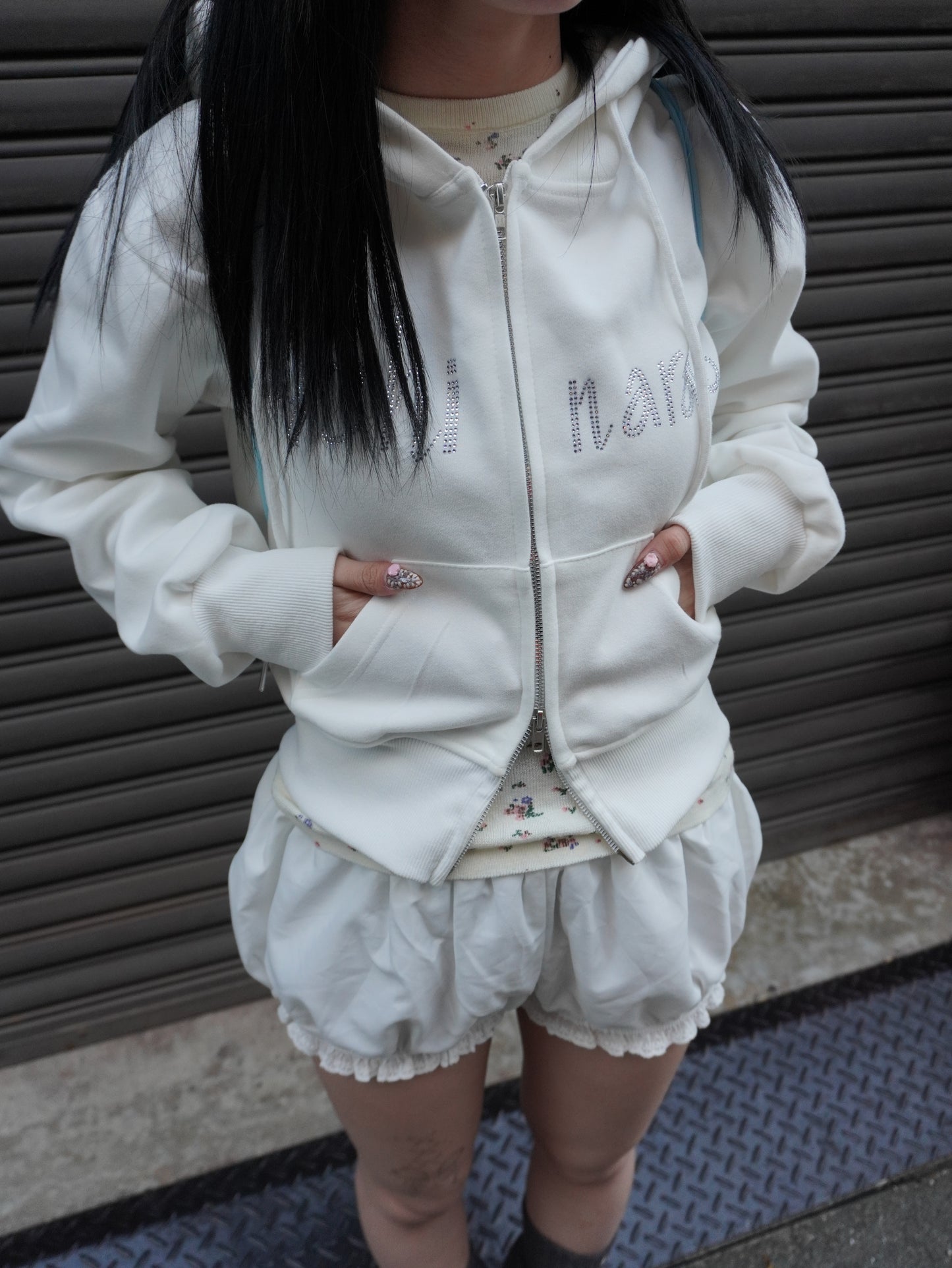 ストーンロゴダブルジップパーカー DPB85325